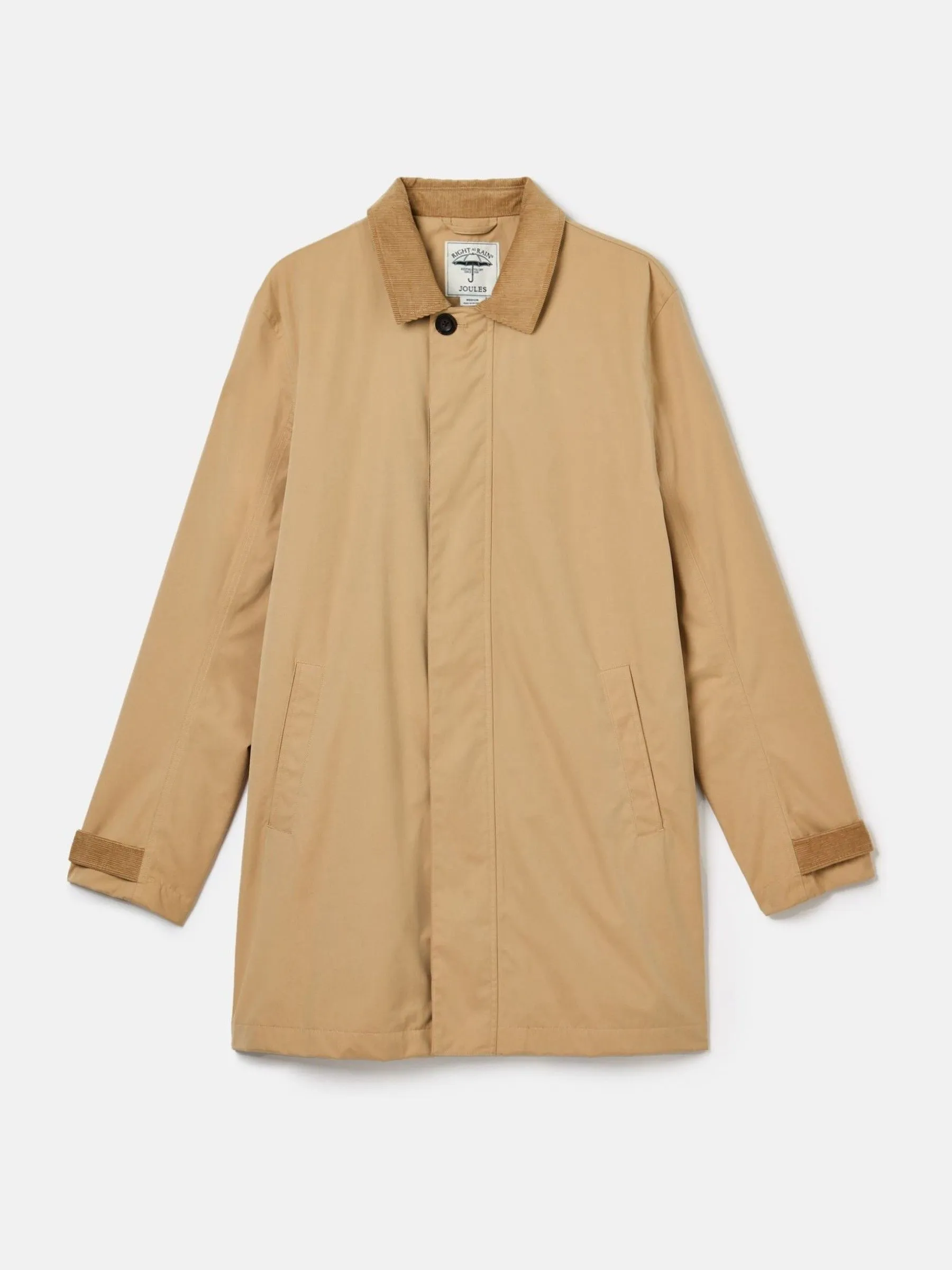 Tan Brown Waterproof Raincoat