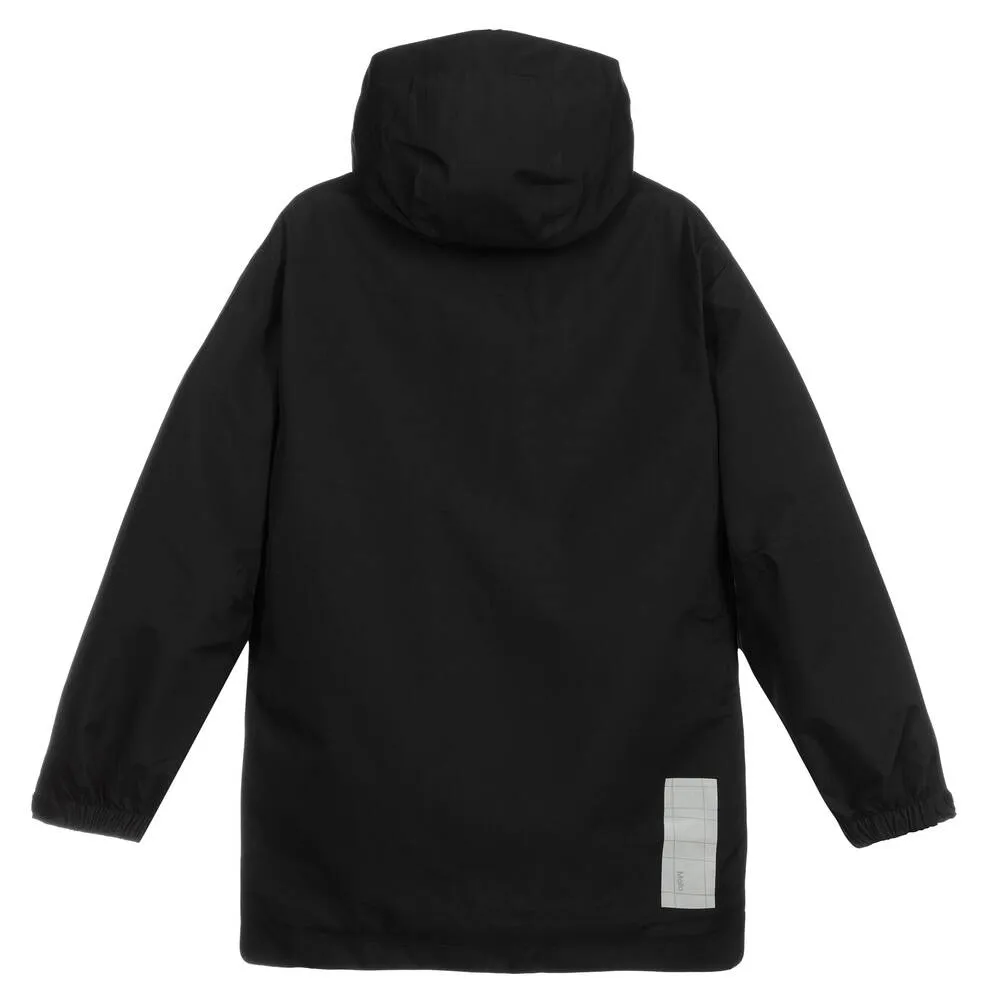 Teen Boys Black Raincoat