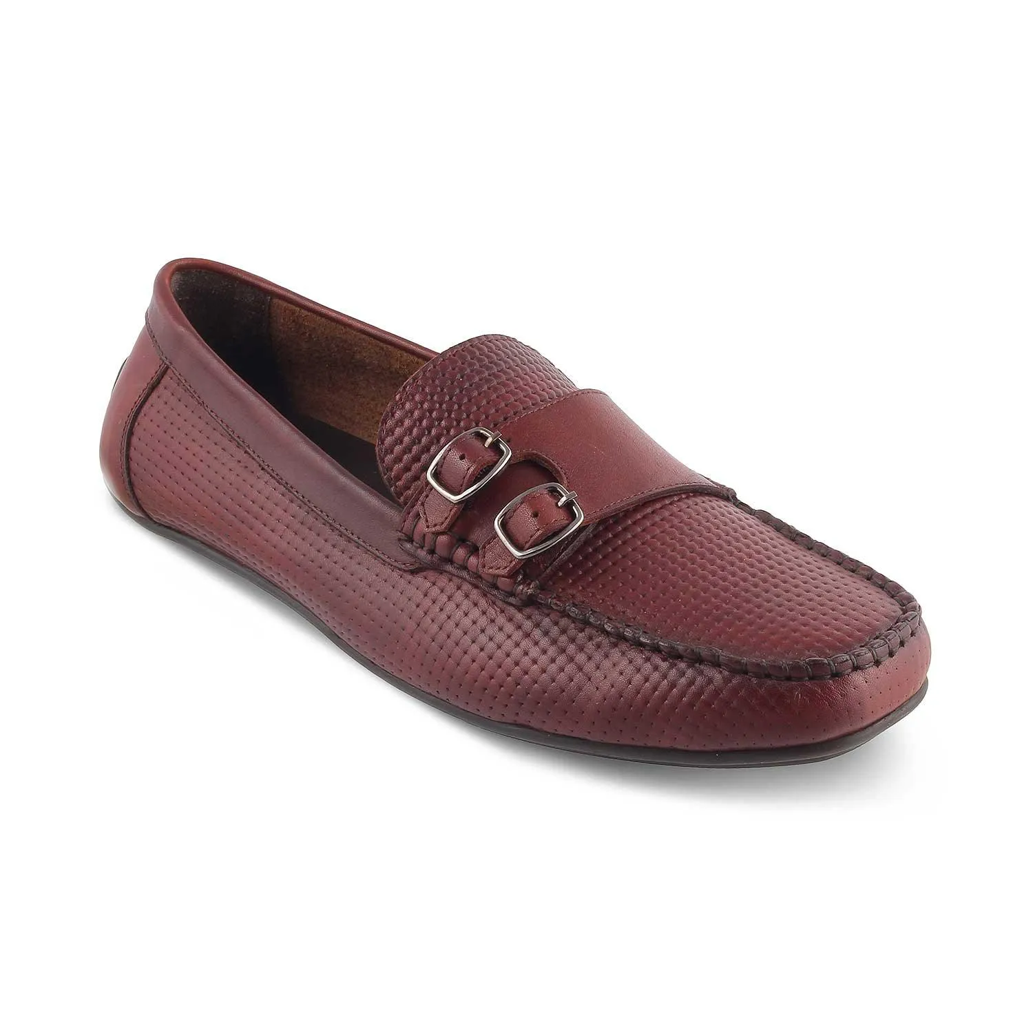 The Yosa Tan Men's Double Monk Shoes Tresmode