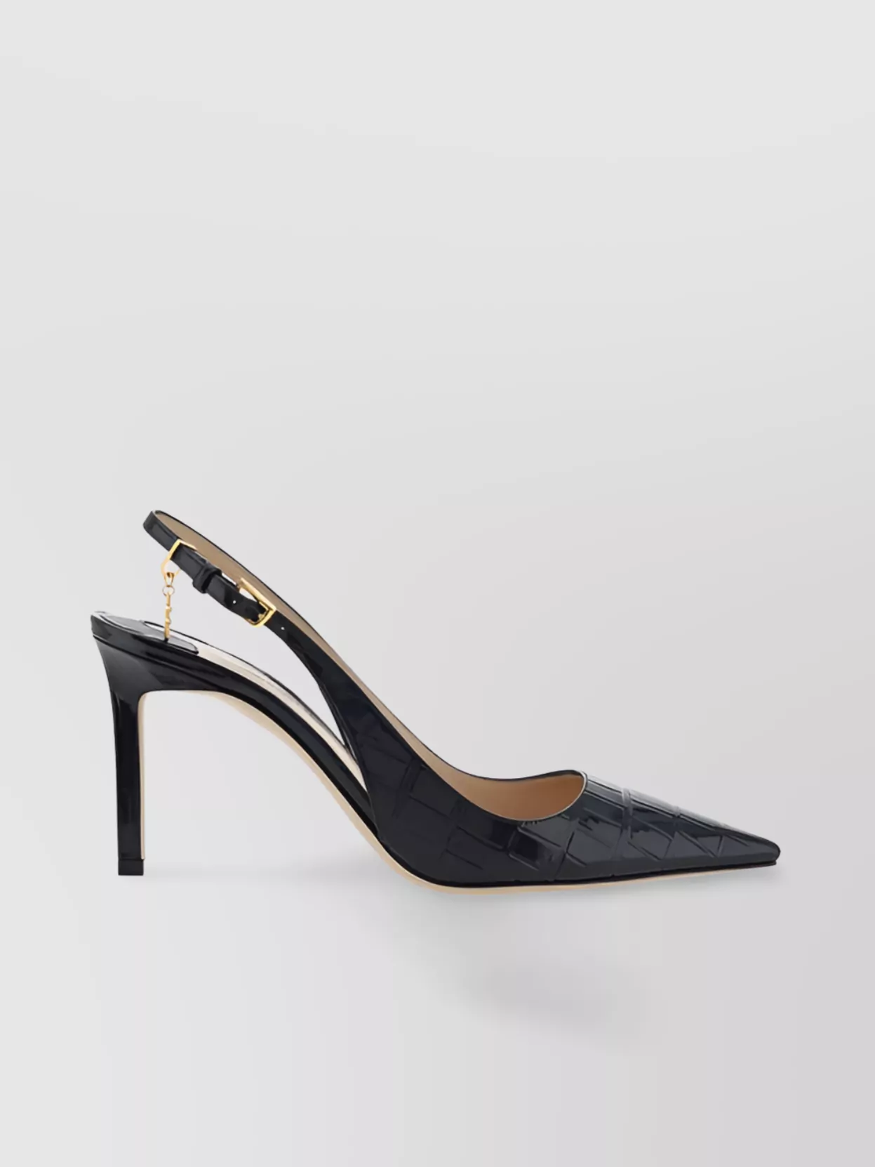 Tom Ford   Embossed pattern pointed toe pump