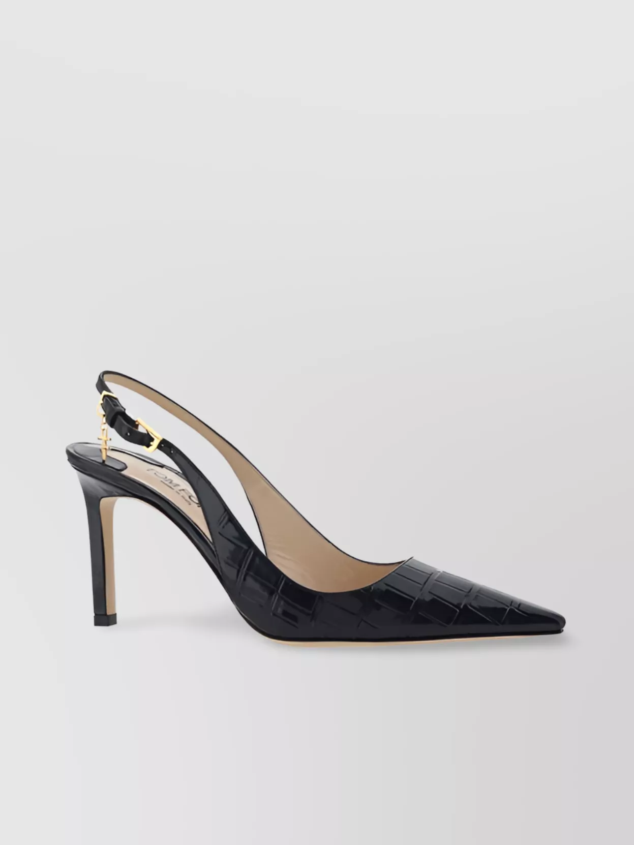 Tom Ford   Embossed pattern pointed toe pump