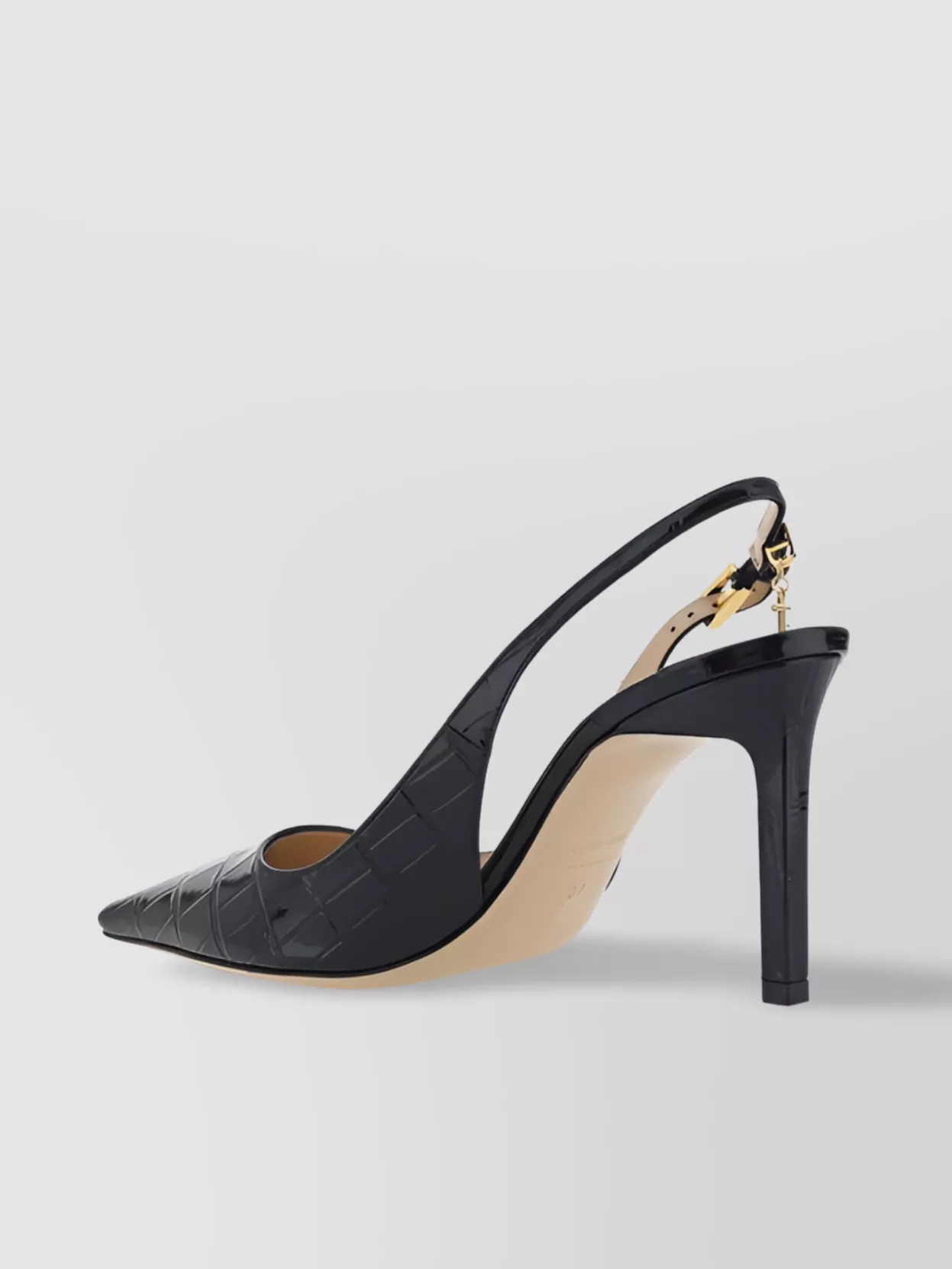 Tom Ford   Embossed pattern pointed toe pump