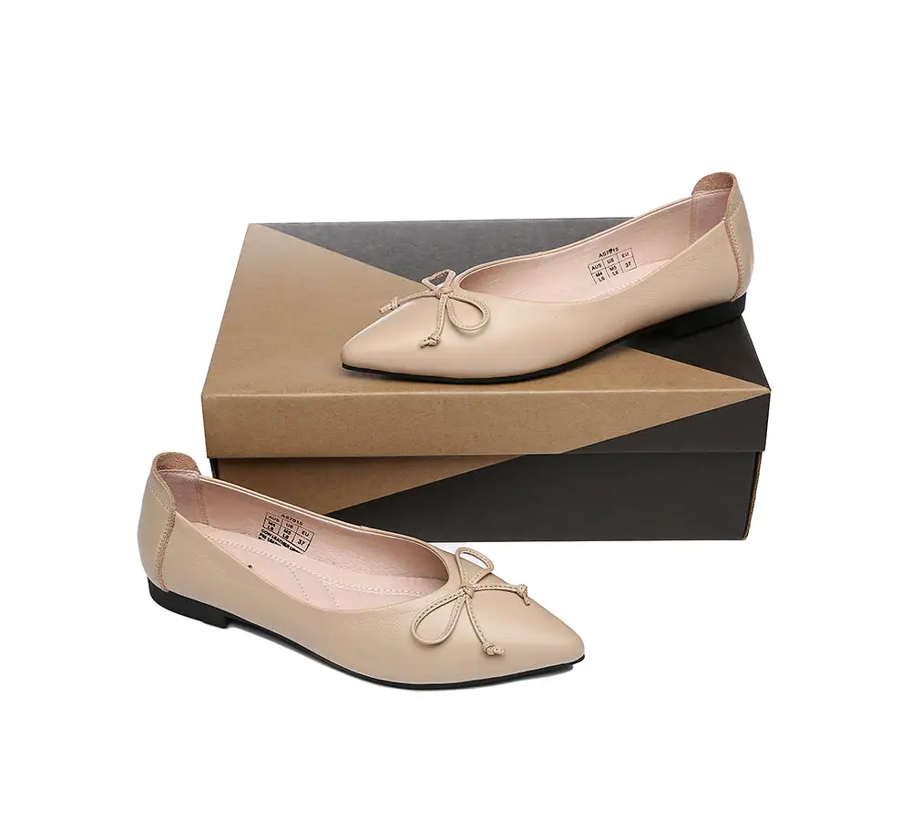 UGG Australian Shepherd Leather Flats Women Paulina