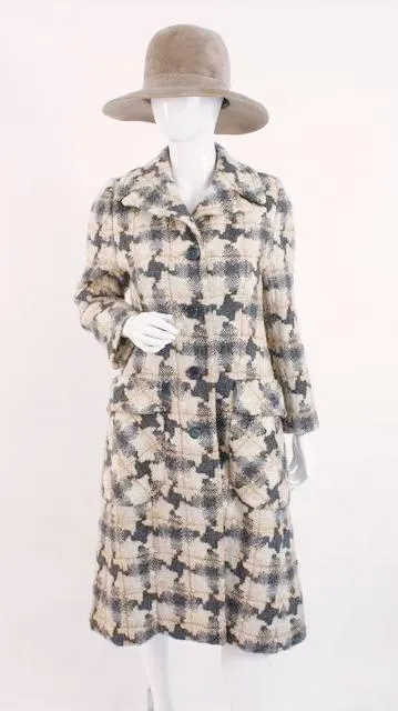 Vintage 70's JACK CLARKE Irish Tweed Coat