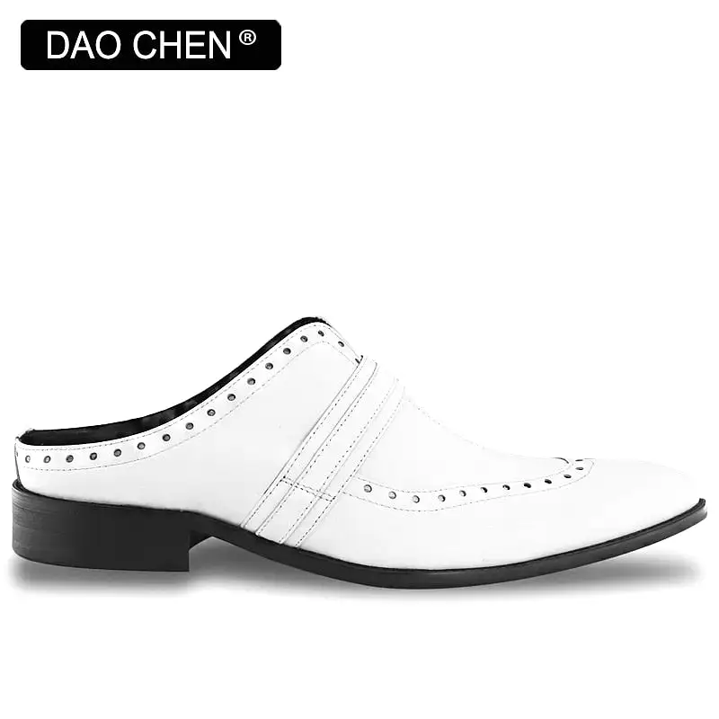 WHITE POINTED TOE CASUAL  BREATHABLE COMFORTABLE LEATHER SHOES