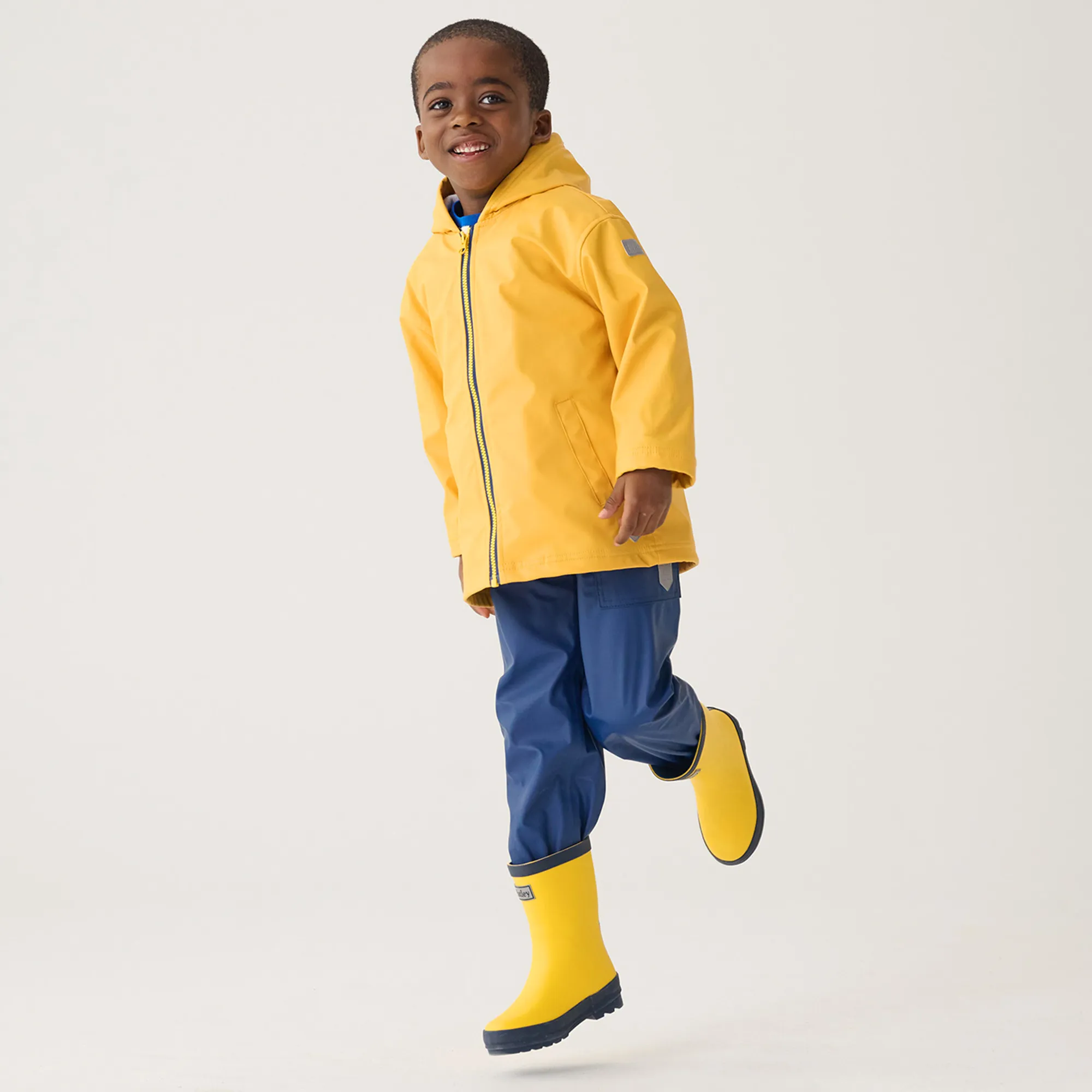 Yellow Hooded Raincoat