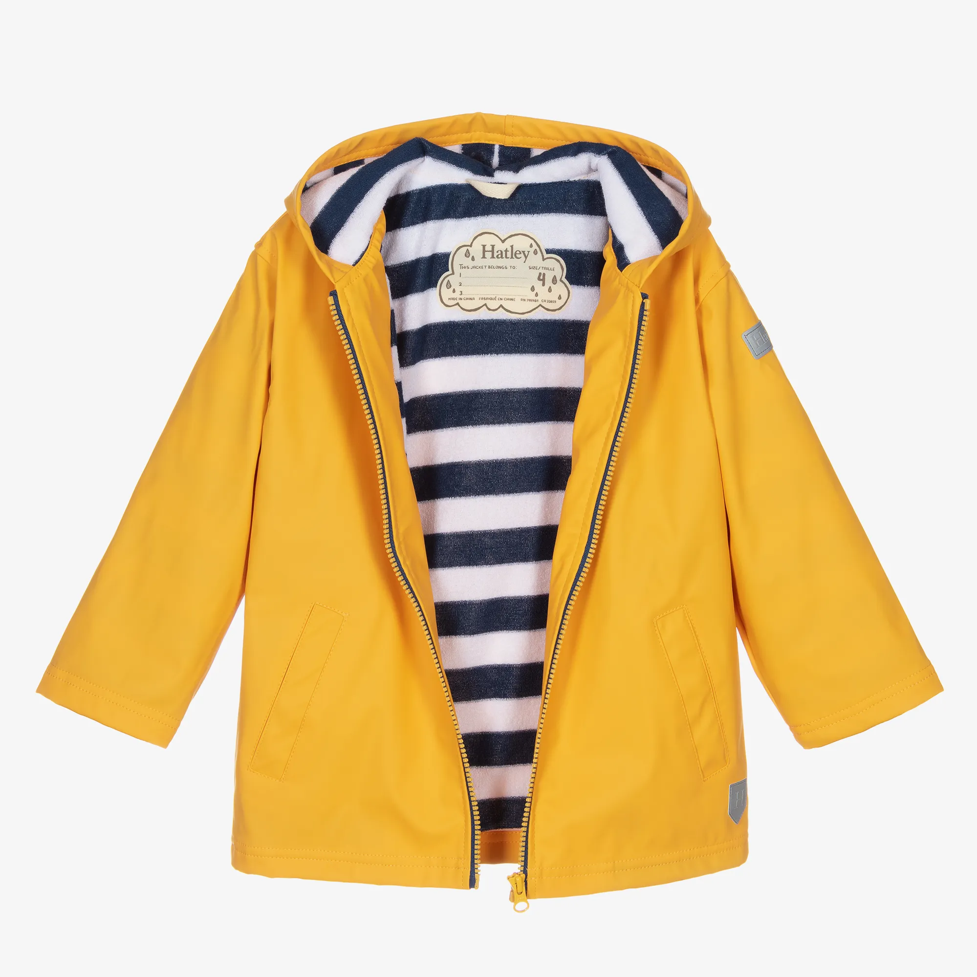 Yellow Hooded Raincoat